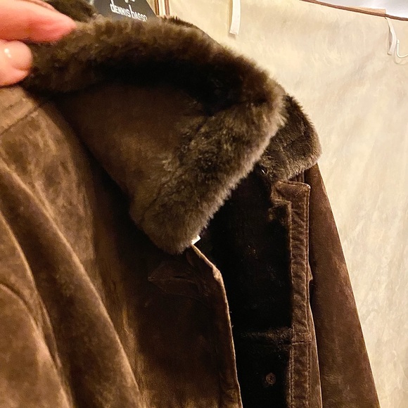 Dennis Basso Design Soft Faux Fur & Suede Coat w/ cell phone size pockets - Picture 4 of 10